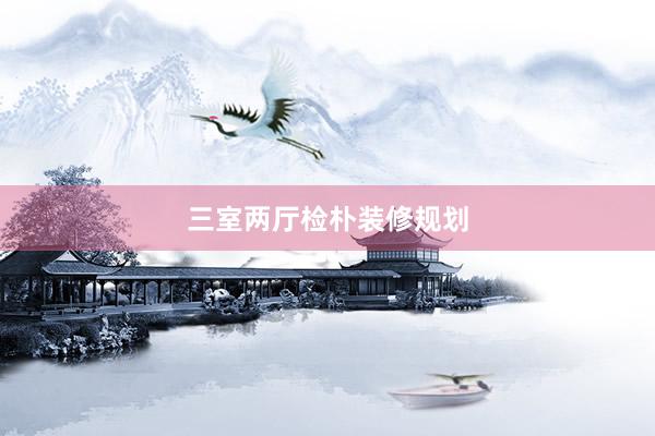 三室两厅检朴装修规划